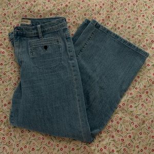 Madewell Wide Leg Cropped Jeans